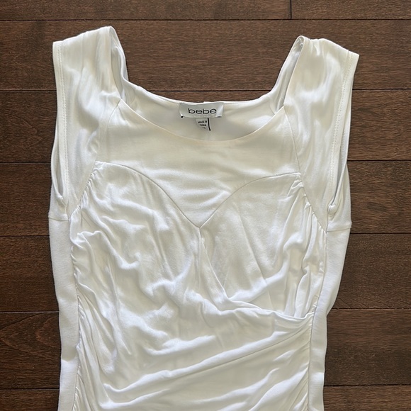 Bebe Bandage Bodycon White Dress XS - Picture 2 of 6